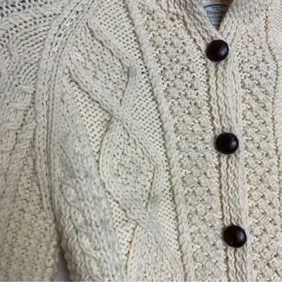 Blarney Woolen Mills Kids Handknit In Ireland Fisherman's Sweater Size Unknown - Picture 4 of 12